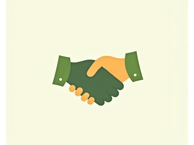 Icono de colaboraciones: dos manos saludándose
