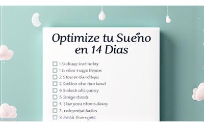 Lista de verificación Optimiza tu Sueño
